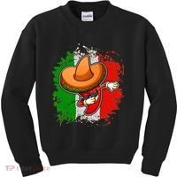 Dabbing Pepper Cinco de Mayo Kids Sweatshirt thumb 0