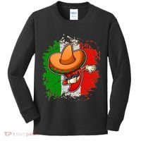 Dabbing Pepper Cinco de Mayo Kids Long Sleeve Shirt thumb 0