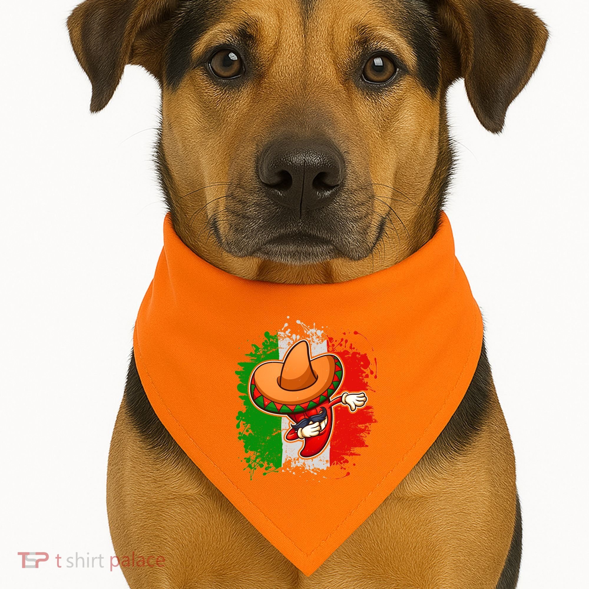 Dabbing Pepper Cinco de Mayo USA-Made Doggie Bandana