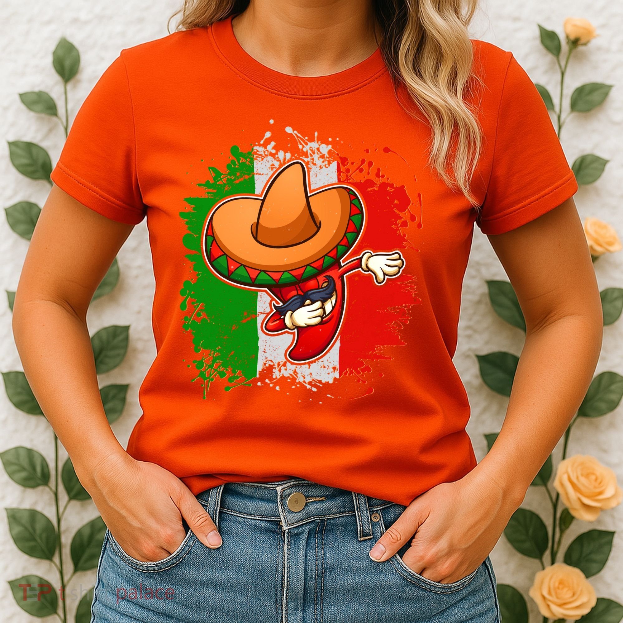 Dabbing Pepper Cinco de Mayo Women's T-Shirt