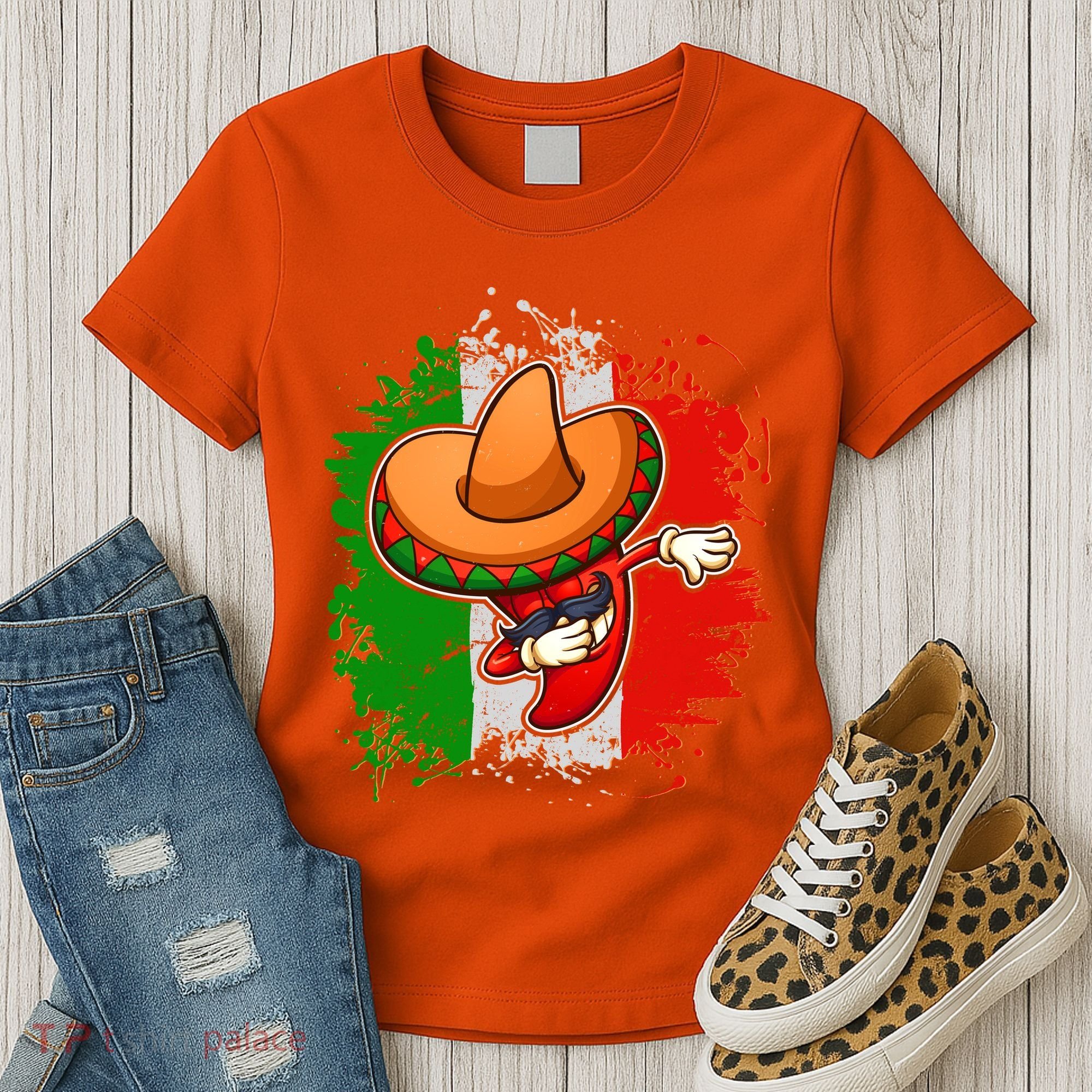 Dabbing Pepper Cinco de Mayo Women's T-Shirt