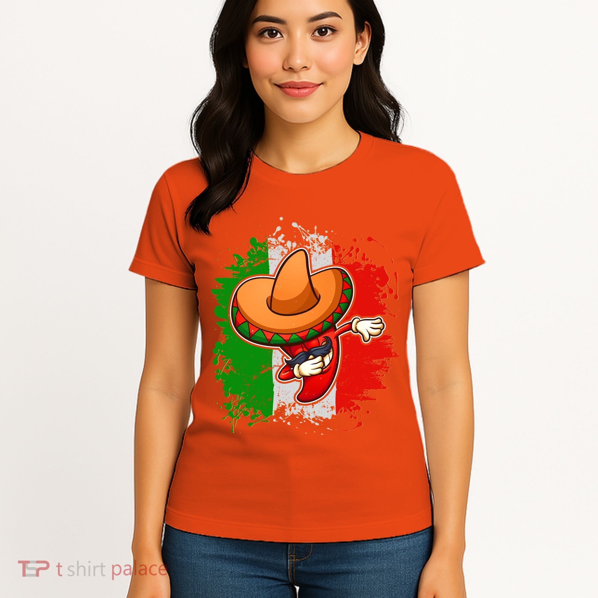 Dabbing Pepper Cinco de Mayo Women's T-Shirt