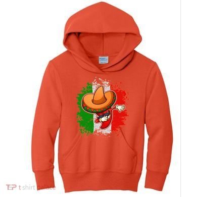Dabbing Pepper Cinco de Mayo Kids Hoodie
