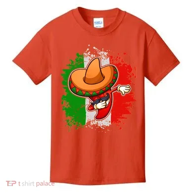 Dabbing Pepper Cinco de Mayo Kids T-Shirt