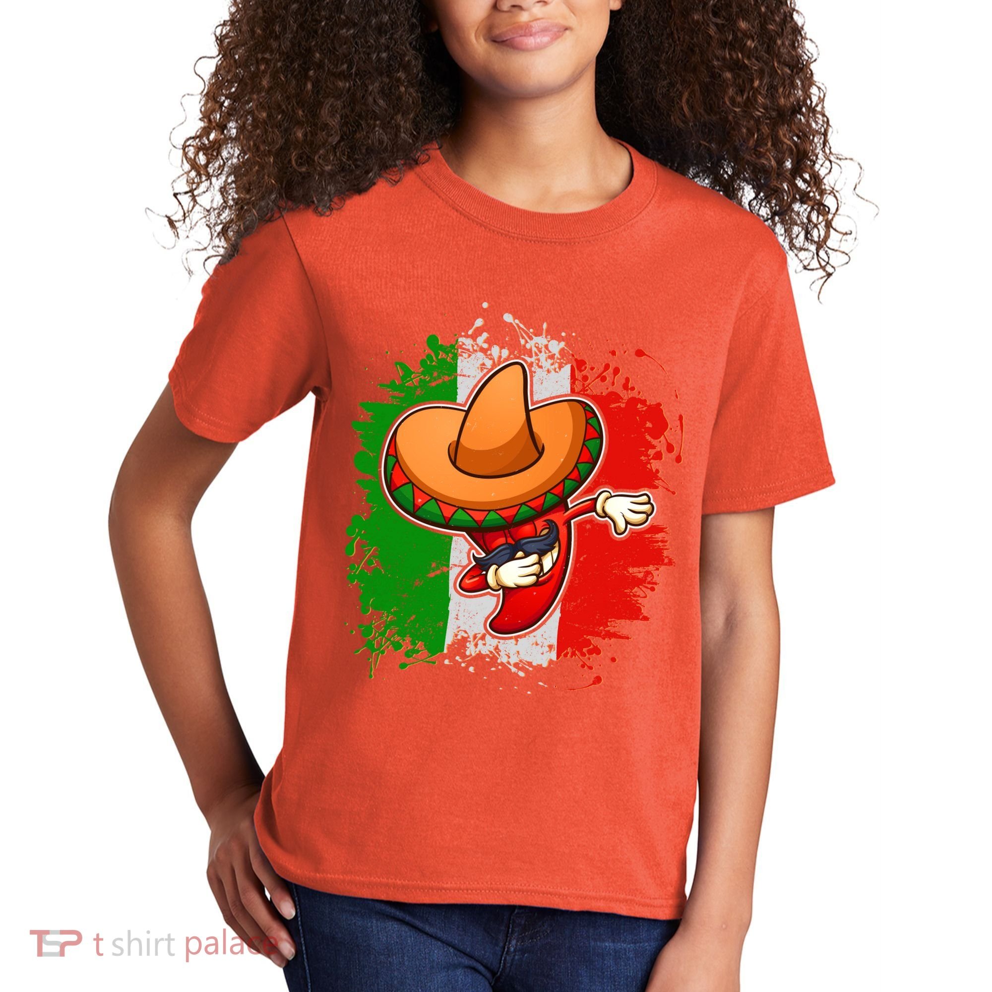 Dabbing Pepper Cinco de Mayo Kids T-Shirt