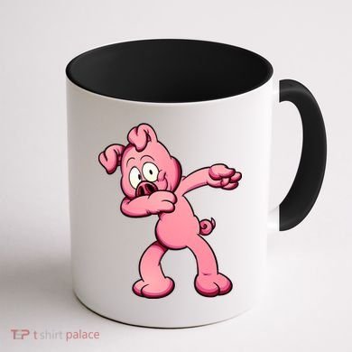 Dabbing Pig Coffee Mug back