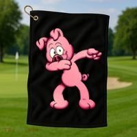 Dabbing Pig Golf Towel thumb 1