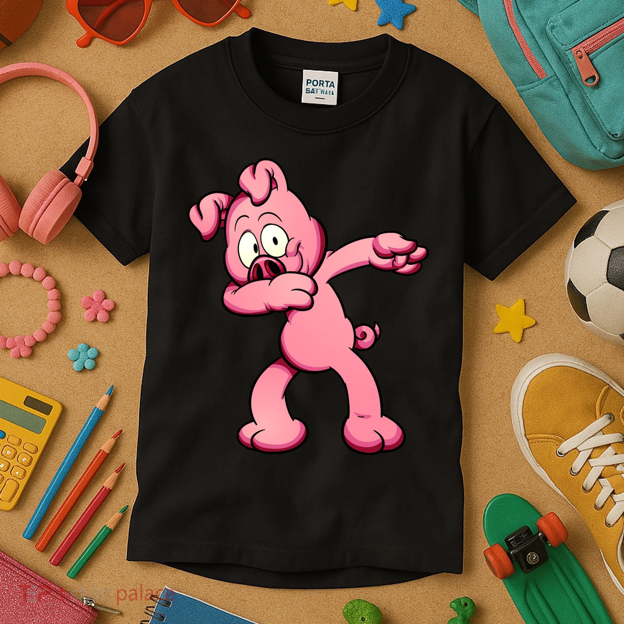 Dabbing Pig Kids T-Shirt