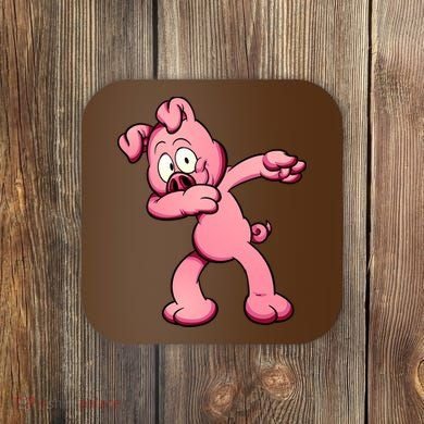 Dabbing Pig Coaster