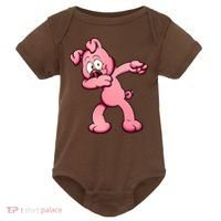 Dabbing Pig Baby Bodysuit thumb 0
