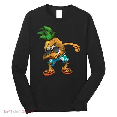 Dabbing Pineapple Long Sleeve Shirt
