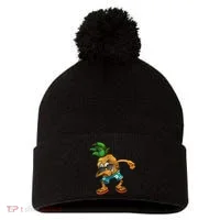 Dabbing Pineapple Pom Pom 12in Knit Beanie thumb 0