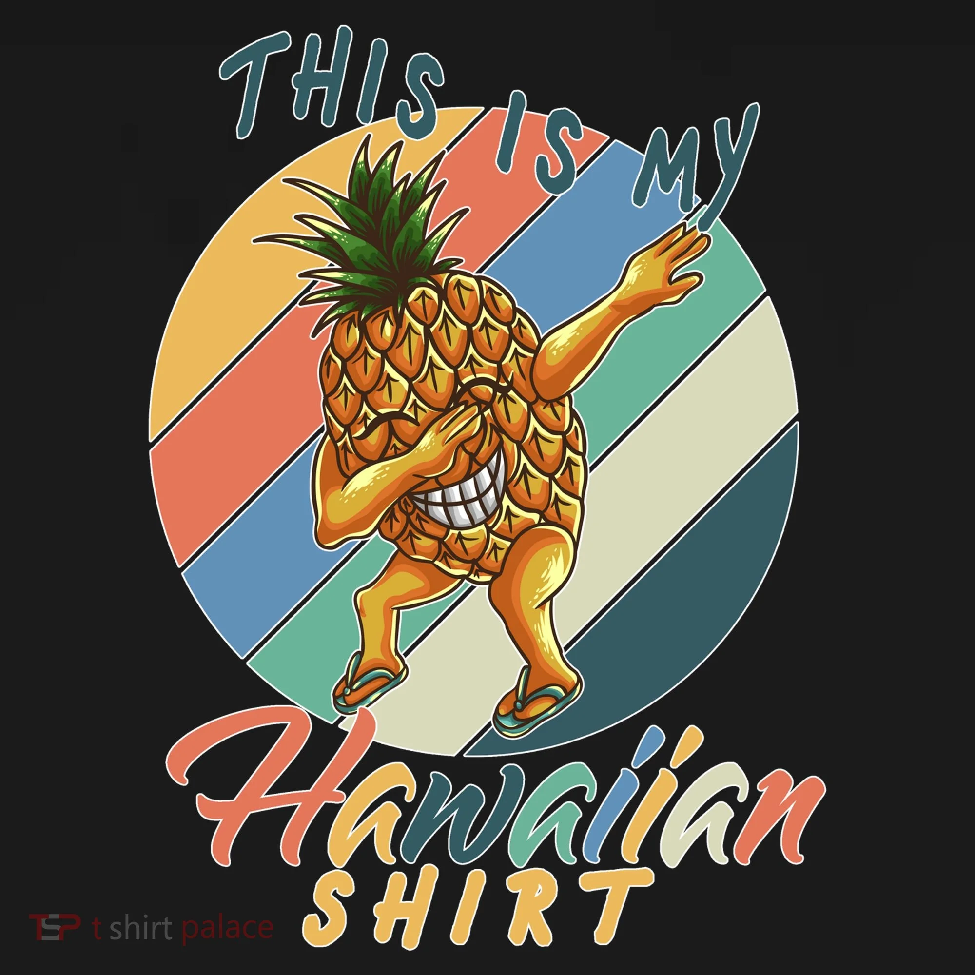 Dabbing Pineapple This Is My Hawaiian Doggie Tank