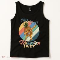 Dabbing Pineapple This Is My Hawaiian Tank Top thumb 2