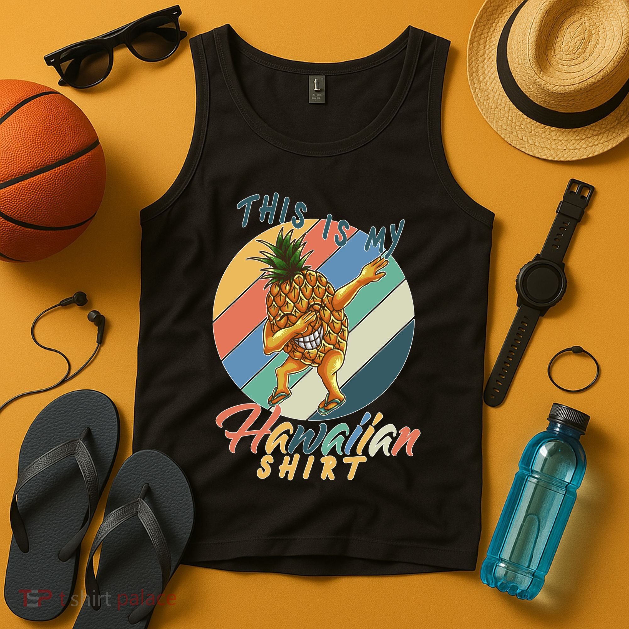 Dabbing Pineapple This Is My Hawaiian Tank Top
