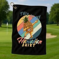 Dabbing Pineapple This Is My Hawaiian Golf Towel thumb 1