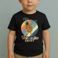 Dabbing Pineapple This Is My Hawaiian Toddler T-Shirt thumb 2
