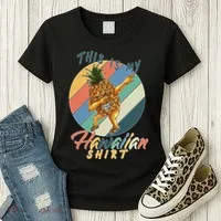Dabbing Pineapple This Is My Hawaiian Women's T-Shirt thumb 3