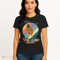 Dabbing Pineapple This Is My Hawaiian Women's T-Shirt thumb 4