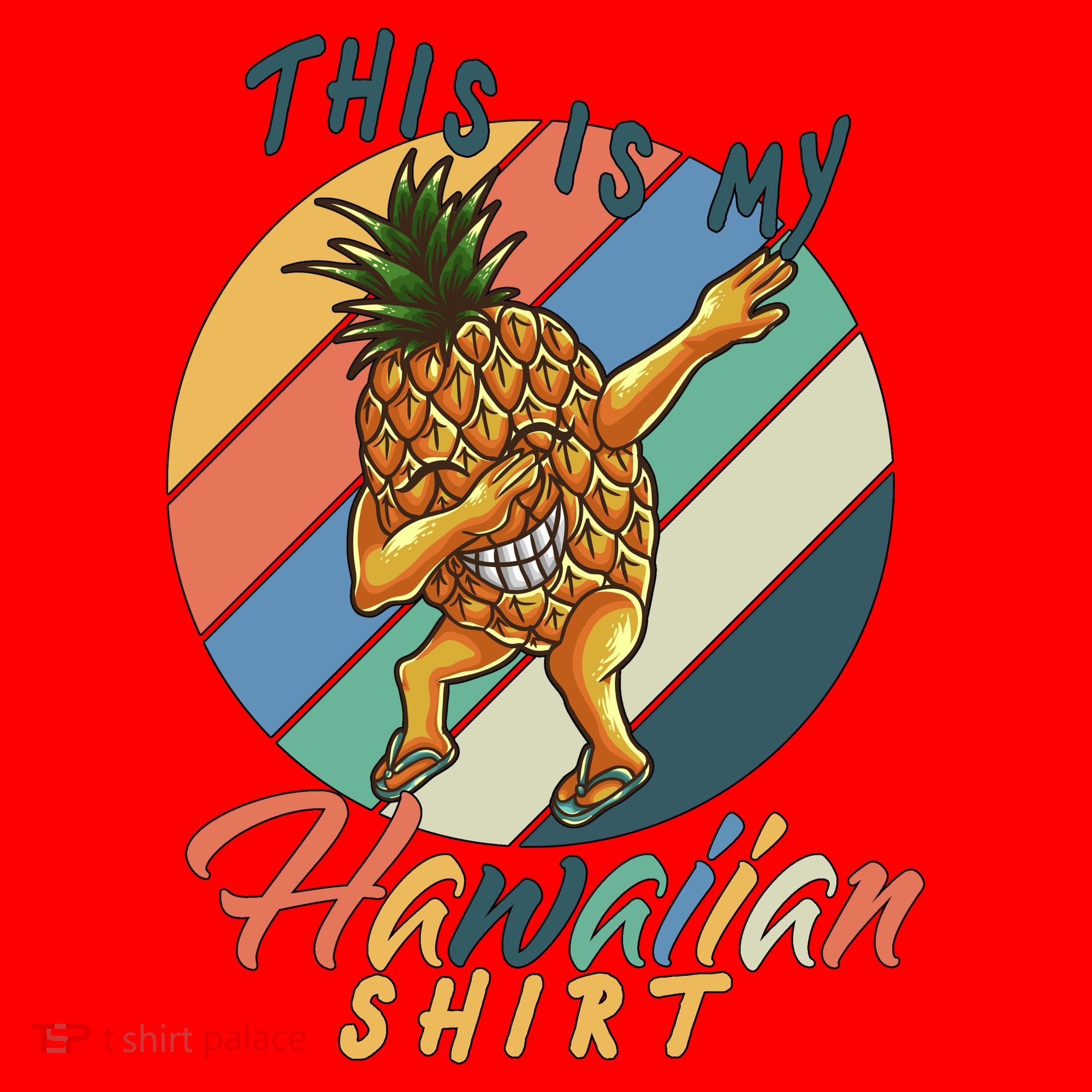 Dabbing Pineapple This Is My Hawaiian Santa Hat