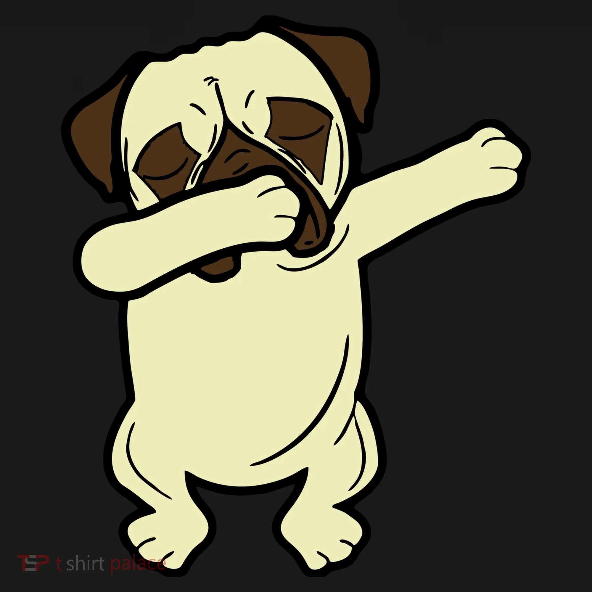 Dabbing Pug Doing the Dab Doggie Tank