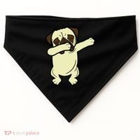 Dabbing Pug Doing the Dab USA-Made Doggie Bandana thumb 0