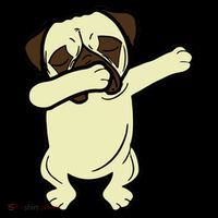 Dabbing Pug Doing the Dab Apron thumb 3
