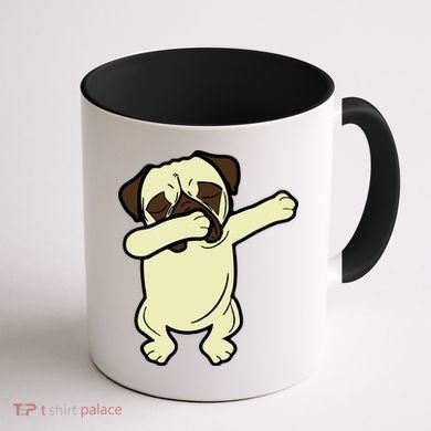 Dabbing Pug Doing the Dab Coffee Mug back