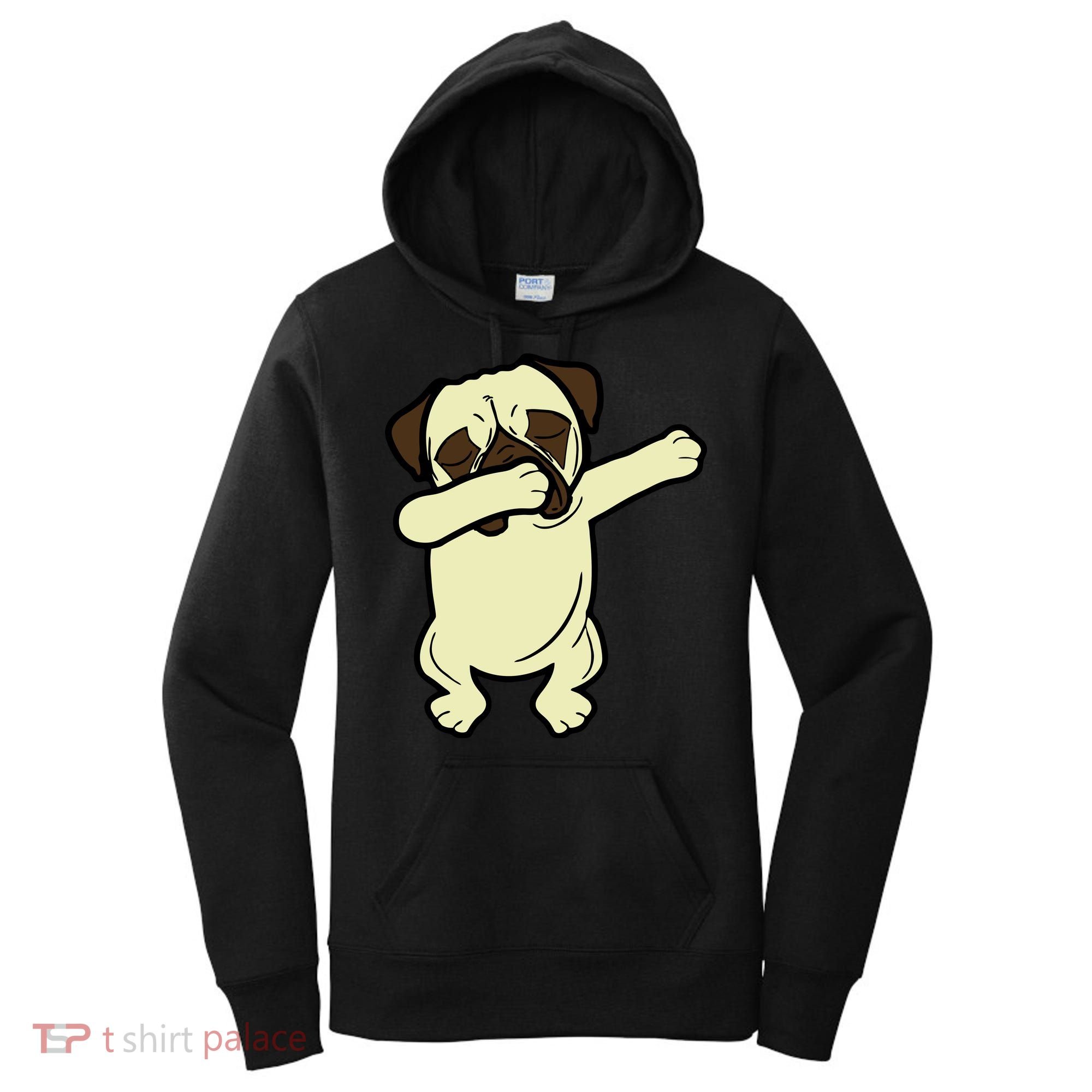 Dabbing Pug Doing the Dab Women's Hoodie