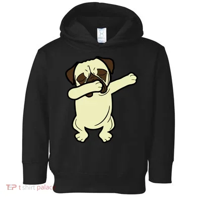 Dabbing Pug Doing the Dab Toddler Hoodie