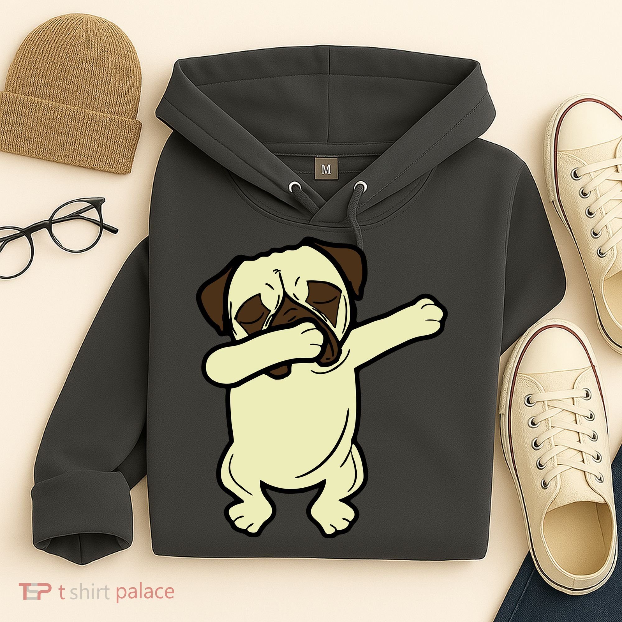 Dabbing Pug Doing the Dab Hoodie