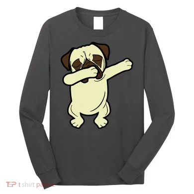 Dabbing Pug Doing the Dab Long Sleeve Shirt