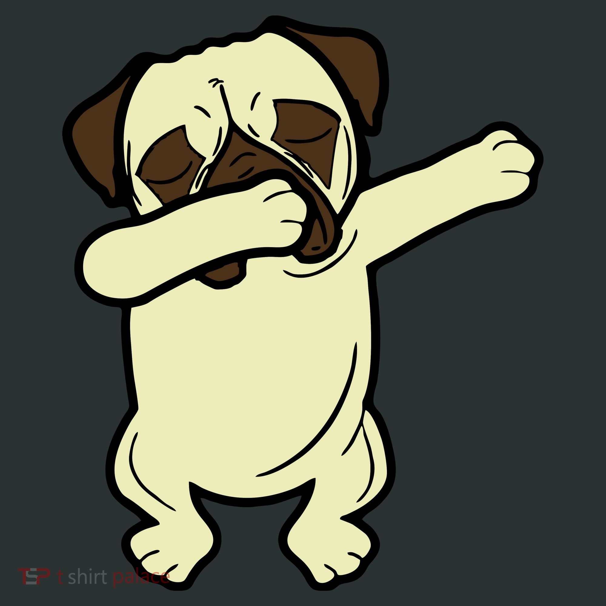 Dabbing Pug Doing the Dab Mousepad