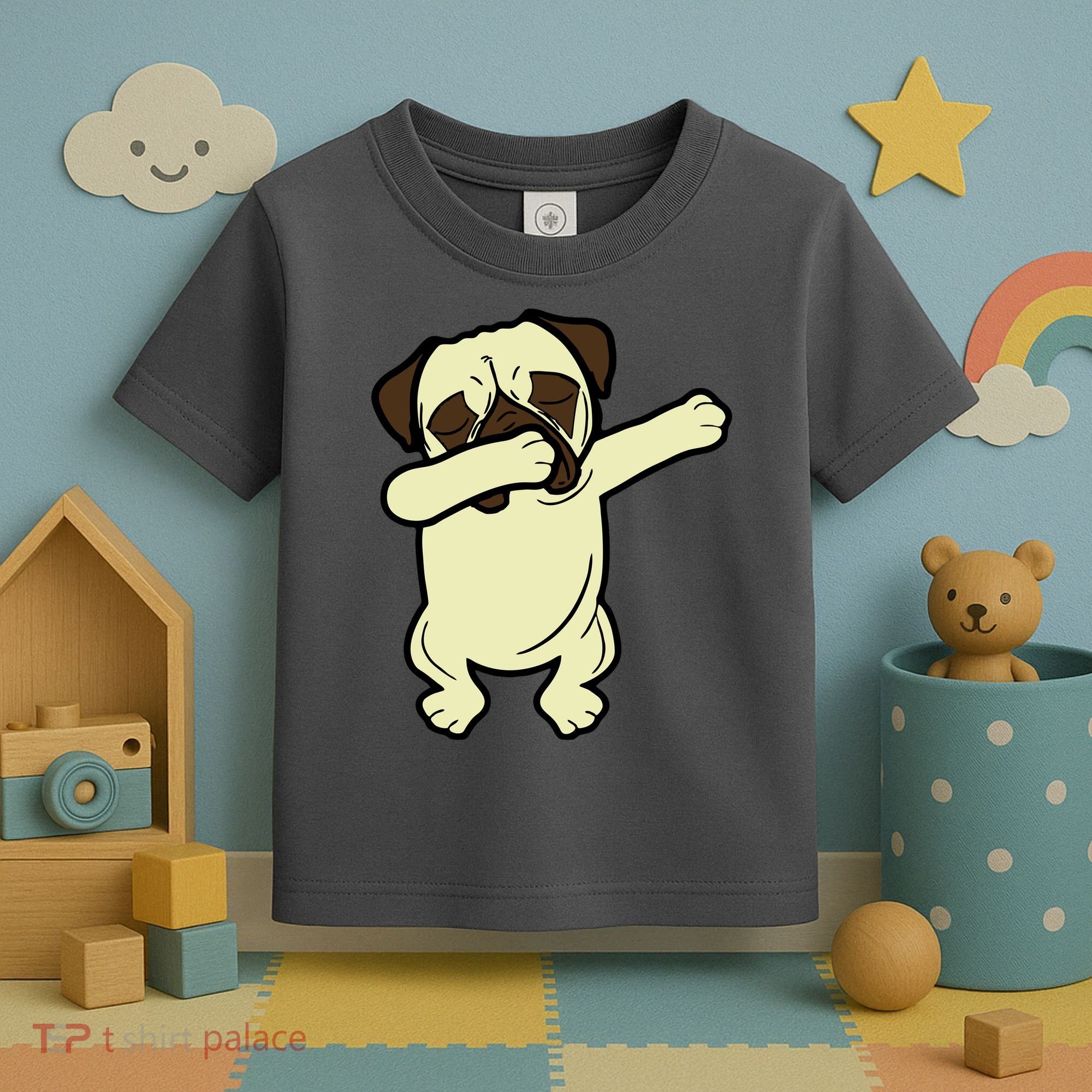 Dabbing Pug Doing the Dab Toddler T-Shirt