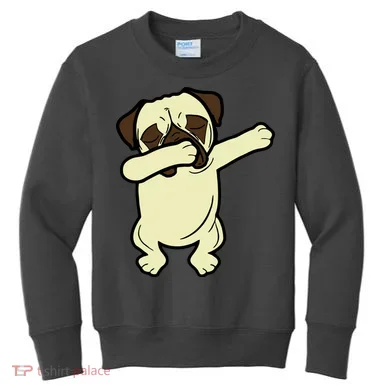 Dabbing Pug Doing the Dab Kids Sweatshirt