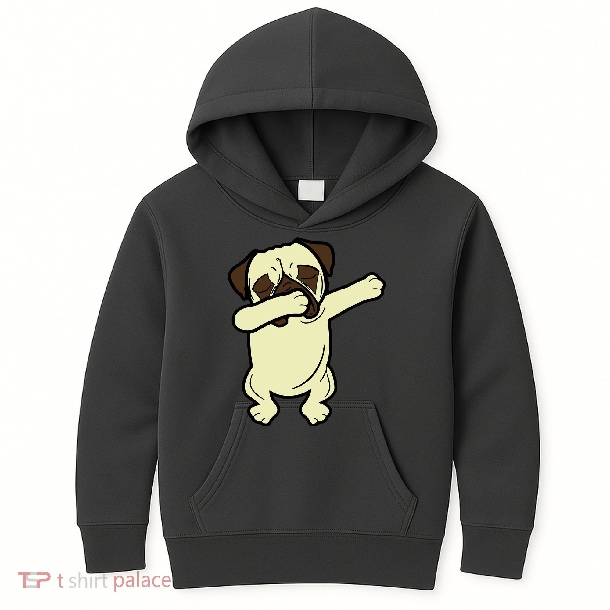 Dabbing Pug Doing the Dab Kids Hoodie