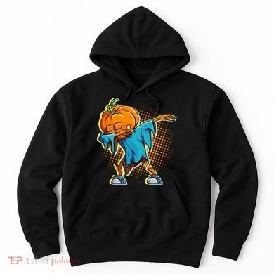 Dabbing Pumpkin Head Cool Funny Halloween Hoodie