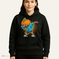 Dabbing Pumpkin Head Cool Funny Halloween Hoodie thumb 5