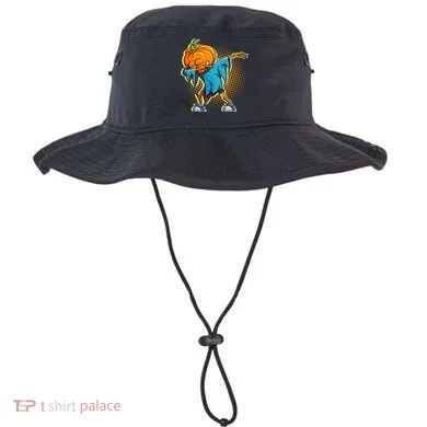 Dabbing Pumpkin Head Cool Funny Halloween Bucket Hat