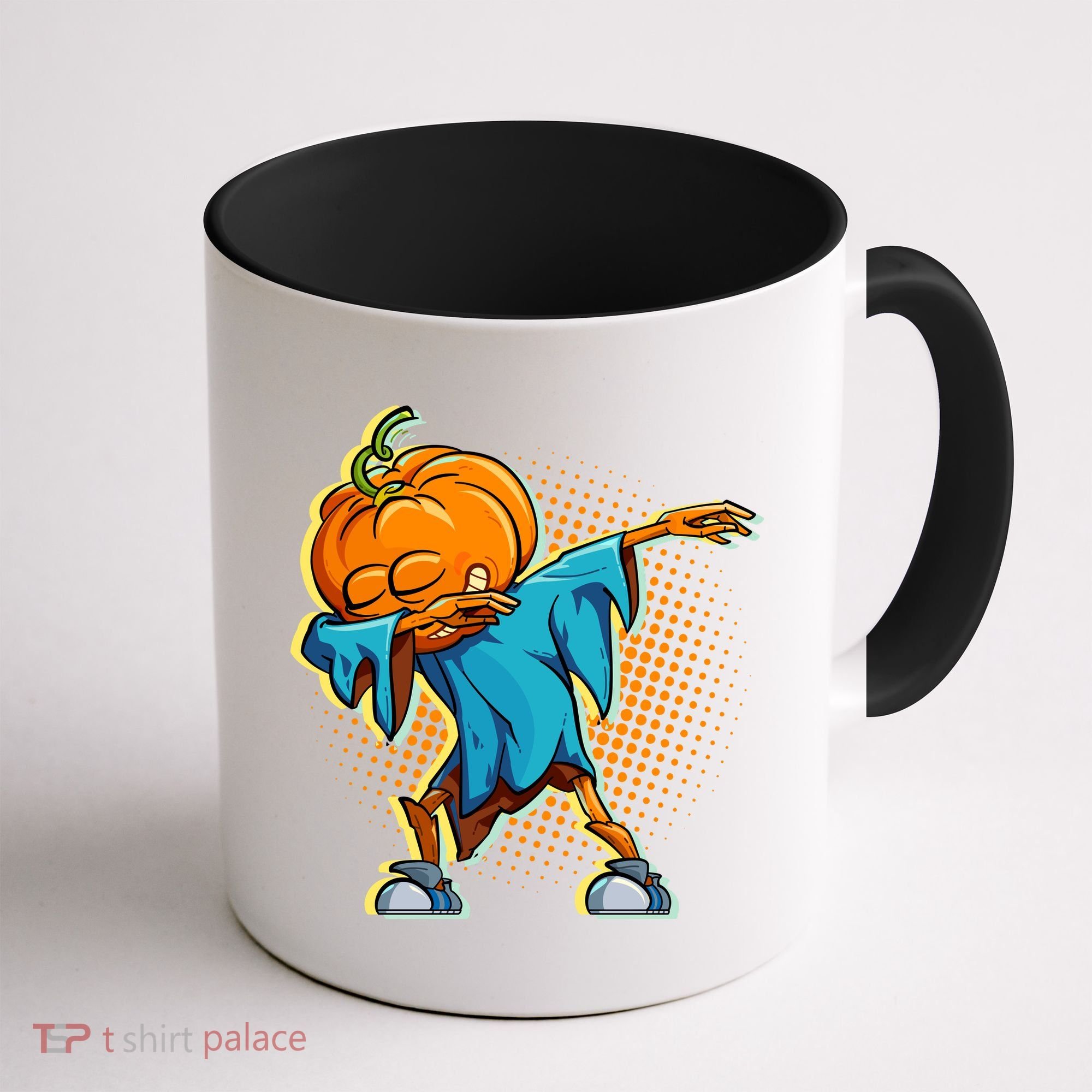 Dabbing Pumpkin Head Cool Funny Halloween Coffee Mug