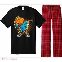 Dabbing Pumpkin Head Cool Funny Halloween Pajama Set thumb 0