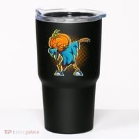 Dabbing Pumpkin Head Cool Funny Halloween Tumbler thumb 0