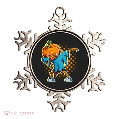 Dabbing Pumpkin Head Cool Funny Halloween Ornament