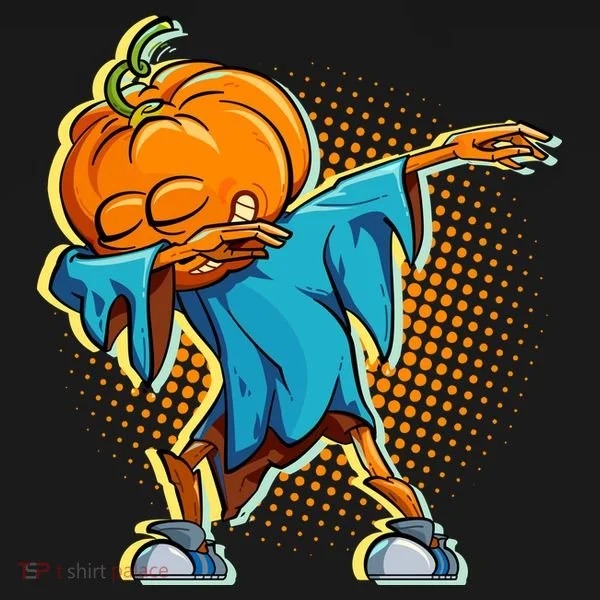Dabbing Pumpkin Head Cool Funny Halloween Toddler Hoodie