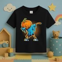 Dabbing Pumpkin Head Cool Funny Halloween Toddler T-Shirt thumb 3