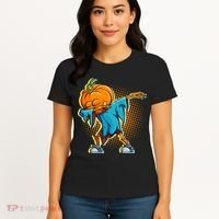 Dabbing Pumpkin Head Cool Funny Halloween Women's T-Shirt thumb 4