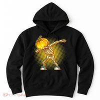 Dabbing Pumpkin Head Skeleton Hoodie thumb 0
