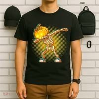 Dabbing Pumpkin Head Skeleton T-Shirt thumb 6