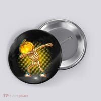 Dabbing Pumpkin Head Skeleton Button thumb 0