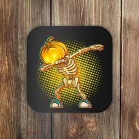 Dabbing Pumpkin Head Skeleton Coaster thumb 0